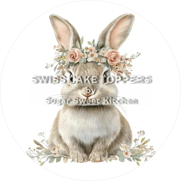 Tortenaufleger Kaninchen 05 - essbar & personalisierbar - Fondant- Torten- Cupcakeaufleger Sugar Sweet Kitchen