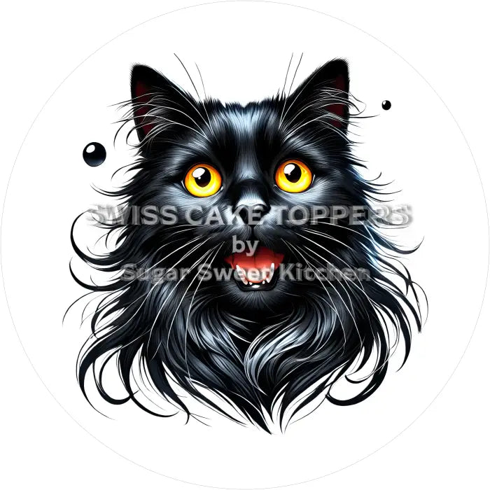 Tortenaufleger Katze 01 - essbar & personalisierbar - Fondant- Torten- Cupcakeaufleger Sugar Sweet Kitchen