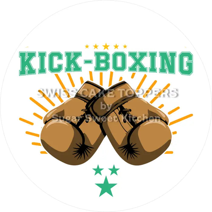 Tortenaufleger Kick-Boxen 01 - essbar & personalisierbar - Fondant- Torten- Cupcakeaufleger Sugar Sweet Kitchen