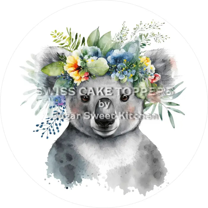 Tortenaufleger Koala 07 - essbar & personalisierbar - Fondant- Torten- Cupcakeaufleger Sugar Sweet Kitchen