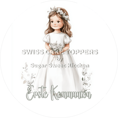 Tortenaufleger Kommunion1 - personalisierbar
