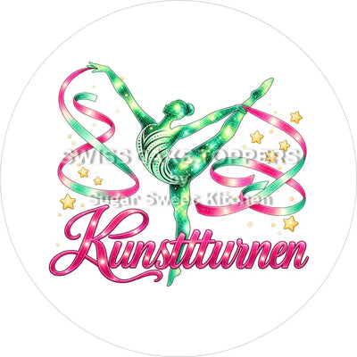Tortenaufleger Kunstturnen 03- essbar & personalisierbar