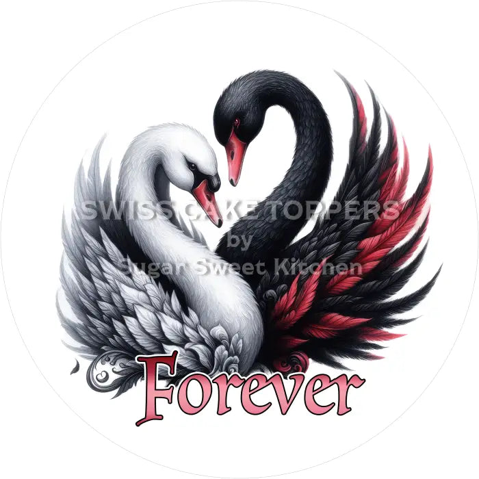 Tortenaufleger Liebe Vampire 09 - essbar & personalisierbar - Fondant- Torten- Cupcakeaufleger Sugar Sweet Kitchen