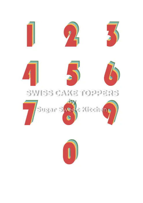 Tortenaufleger Limited Edition - mit Jahrgang - Fondant- Torten- & Cupcakeaufleger Sugar Sweet Kitchen