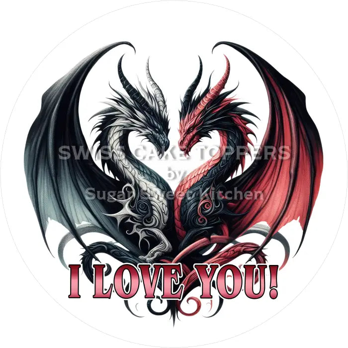 Tortenaufleger Love Vampire 05 - essbar & personalisierbar - Fondant- Torten- Cupcakeaufleger Sugar Sweet Kitchen