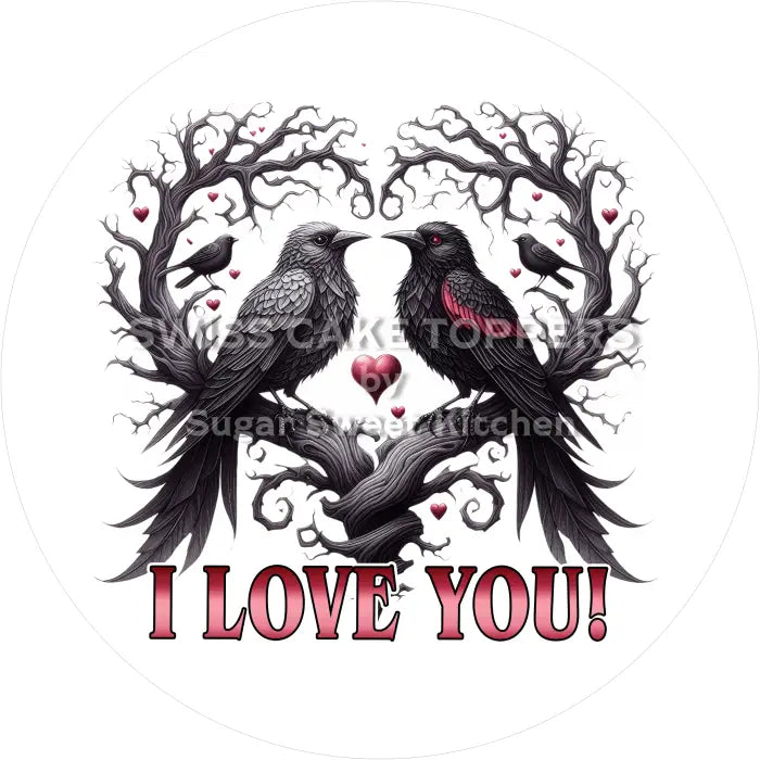 Tortenaufleger Love Vampire 06 - essbar & personalisierbar - Fondant- Torten- Cupcakeaufleger Sugar Sweet Kitchen