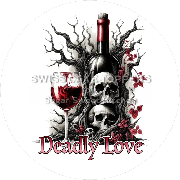 Tortenaufleger Love Vampire 10 - essbar & personalisierbar - Fondant- Torten- Cupcakeaufleger Sugar Sweet Kitchen