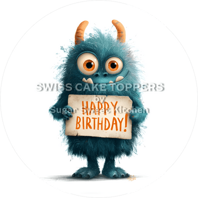 Tortenaufleger lustiges Monster3 - personalisierbar