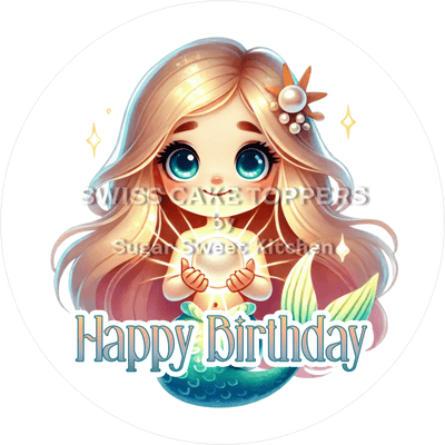 Tortenaufleger Meerjungfrau11 - personalisierbar
