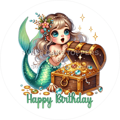 Tortenaufleger Meerjungfrau14 - personalisierbar