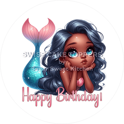 Tortenaufleger Meerjungfrau4 - personalisierbar