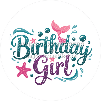 Tortenaufleger Meerjungfrau7 - personalisierbar