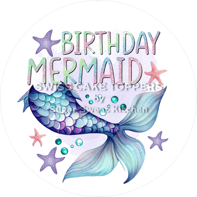 Tortenaufleger Meerjungfrau8 - personalisierbar
