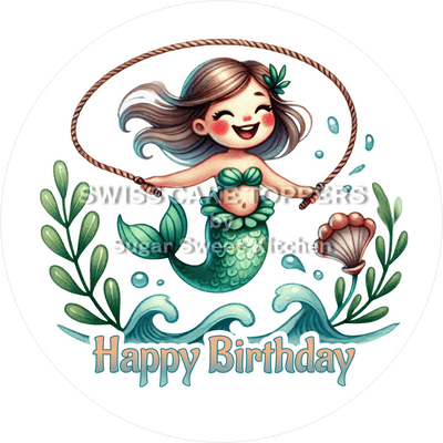 Tortenaufleger Meerjungfrau9 - personalisierbar