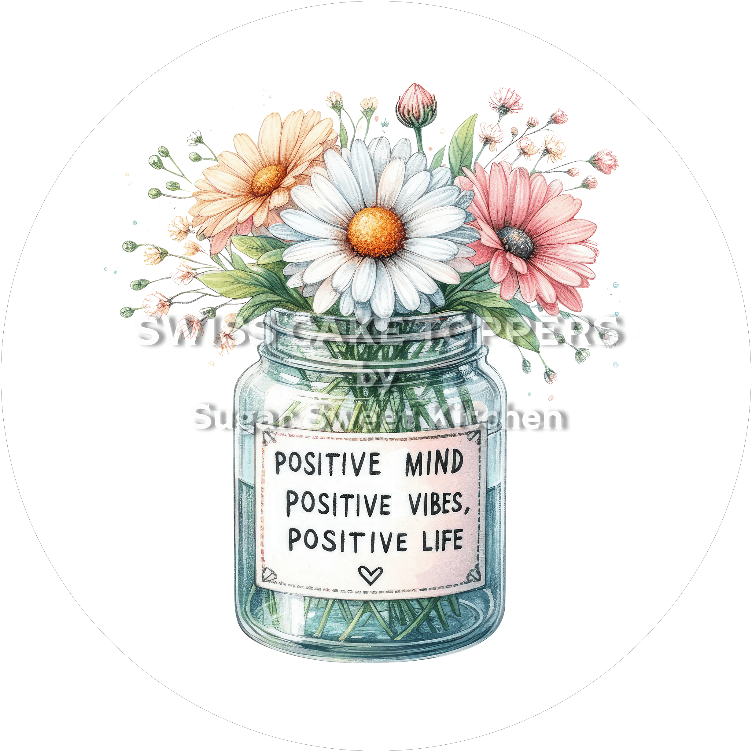 Tortenaufleger mit Zitaten1 - personalisierbar - Fondant- Torten- & Cupcakeaufleger Sugar Sweet Kitchen