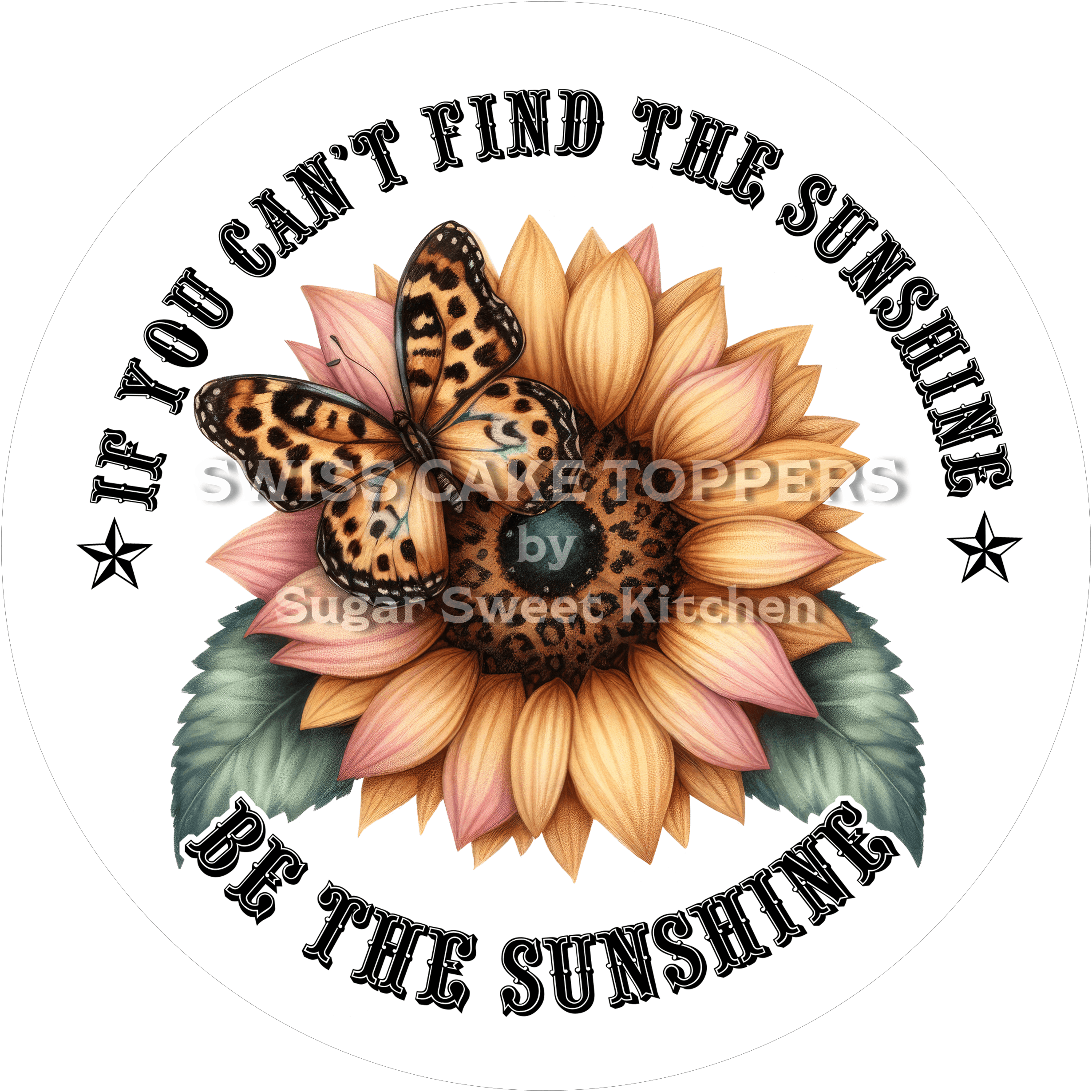 Tortenaufleger mit Zitaten2 - personalisierbar - Fondant- Torten- & Cupcakeaufleger Sugar Sweet Kitchen