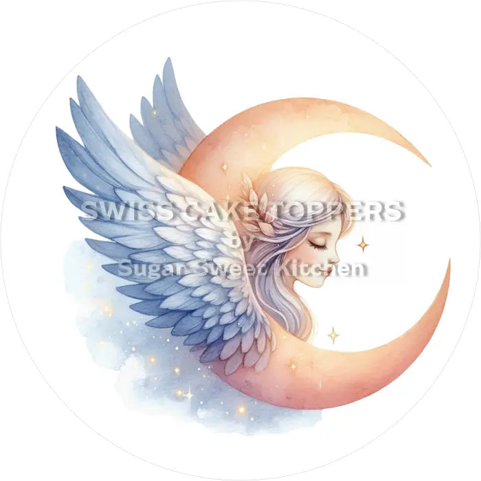 Tortenaufleger Mond 10 - essbar & personalisierbar - Fondant- Torten- Cupcakeaufleger Sugar Sweet Kitchen