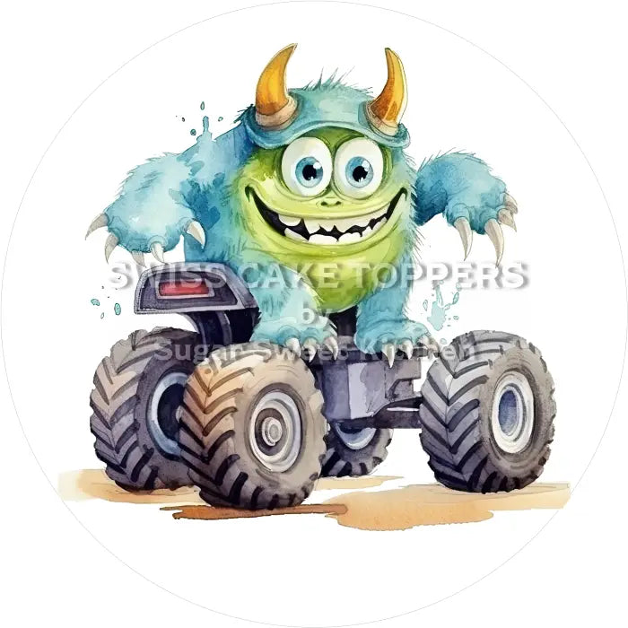 Tortenaufleger Monster 15 - essbar & personalisierbar - Fondant- Torten- Cupcakeaufleger Sugar Sweet Kitchen