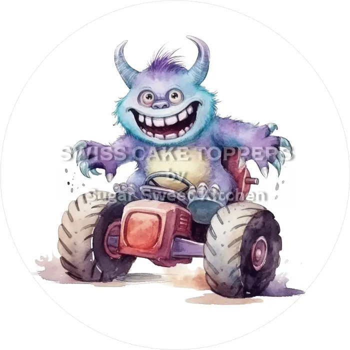 Tortenaufleger Monster 16 - essbar & personalisierbar - Fondant- Torten- Cupcakeaufleger Sugar Sweet Kitchen