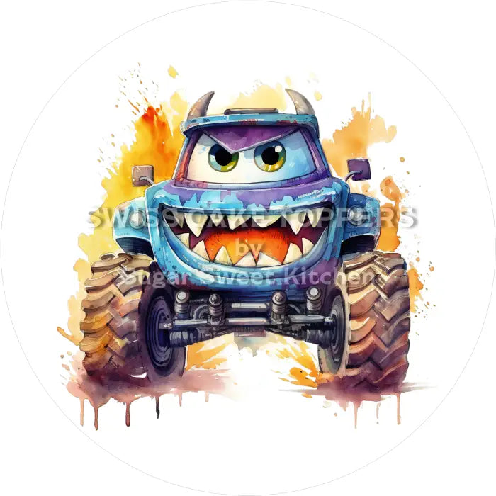 Tortenaufleger Monster 17 - essbar & personalisierbar - Fondant- Torten- Cupcakeaufleger Sugar Sweet Kitchen
