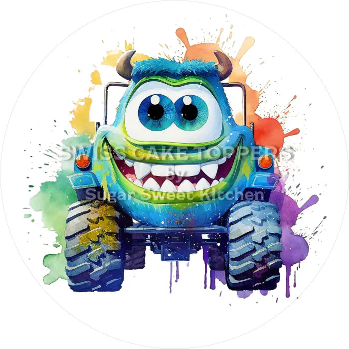 Tortenaufleger Monster 19 - essbar & personalisierbar - Fondant- Torten- Cupcakeaufleger Sugar Sweet Kitchen