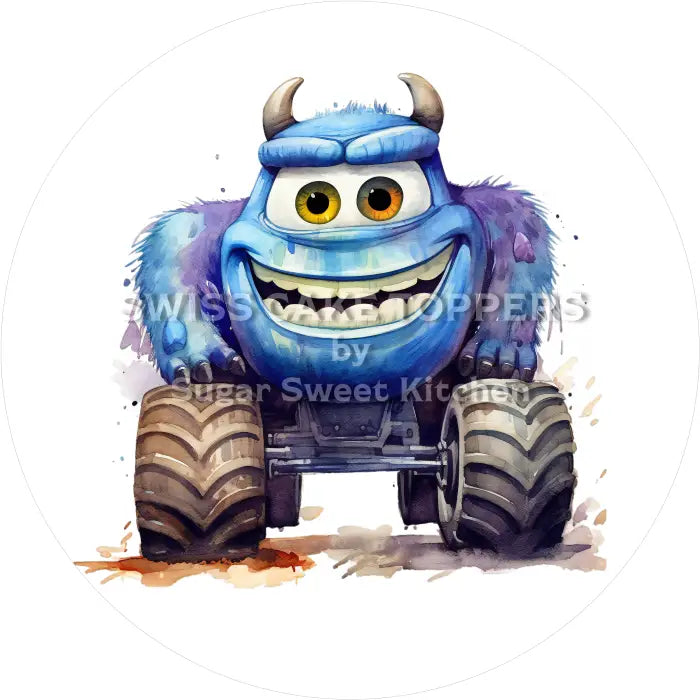 Tortenaufleger Monster 20 - essbar & personalisierbar - Fondant- Torten- Cupcakeaufleger Sugar Sweet Kitchen