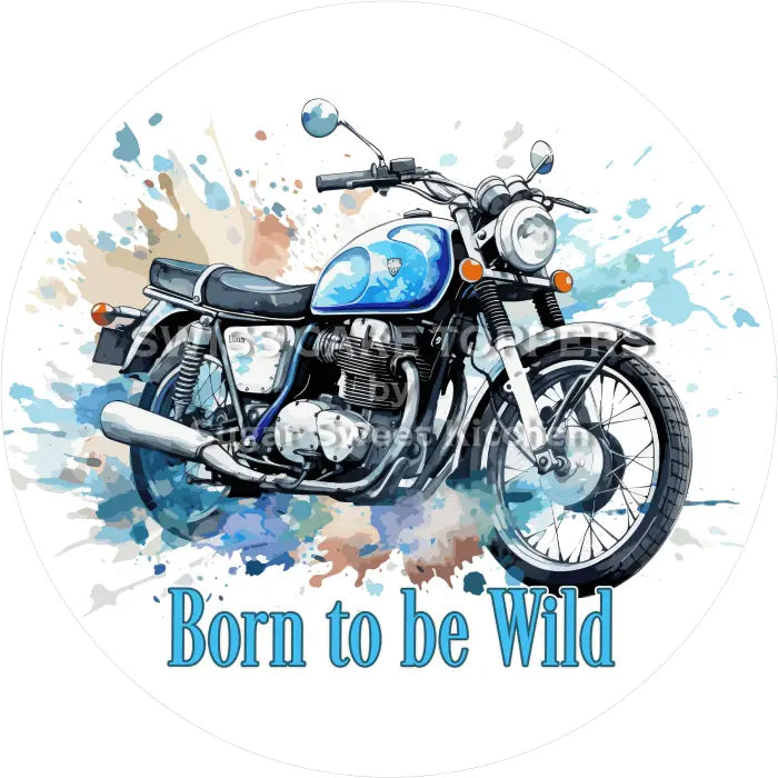 Tortenaufleger Motorrad 02 - essbar & personalisierbar - Fondant- Torten- Cupcakeaufleger Sugar Sweet Kitchen