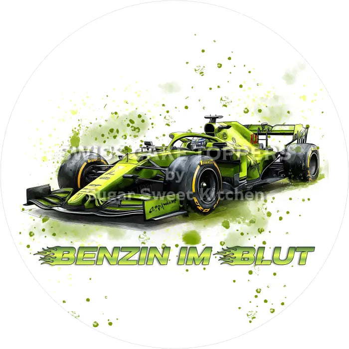 Tortenaufleger Motorsport 02 - essbar & personalisierbar - Fondant- Torten- Cupcakeaufleger Sugar Sweet Kitchen