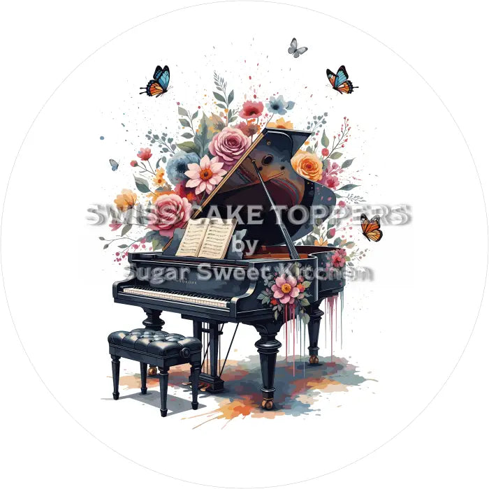Tortenaufleger Musik 14 - essbar & personalisierbar - Fondant- Torten- Cupcakeaufleger Sugar Sweet Kitchen