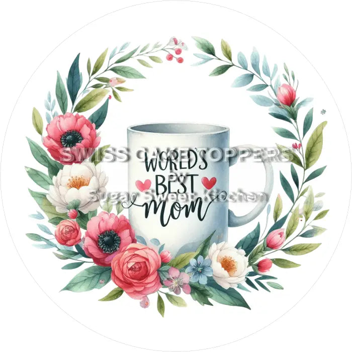 Tortenaufleger Muttertag 06 – essbar & personalisierbar - Fondant- Torten- Cupcakeaufleger Sugar Sweet Kitchen