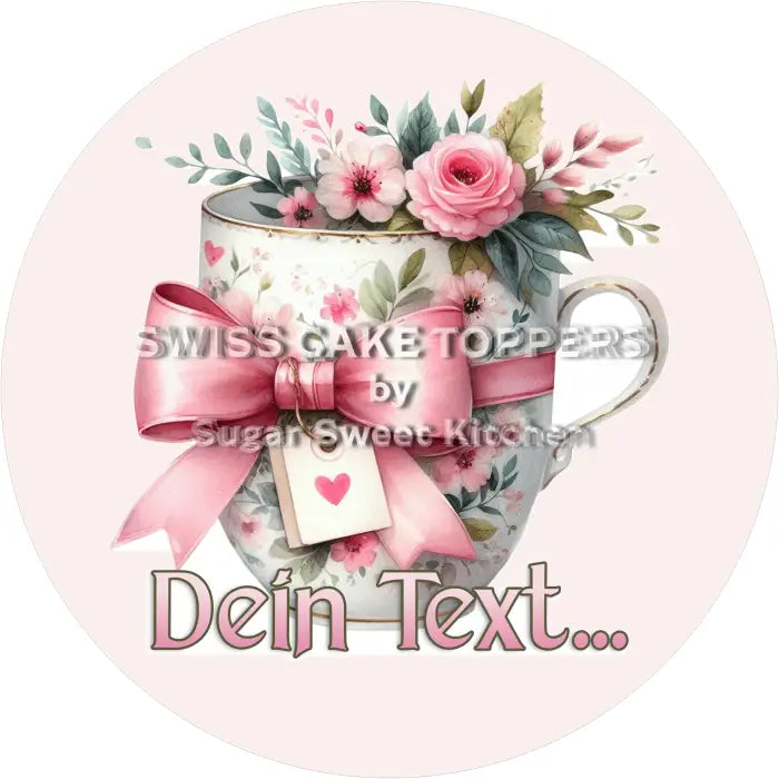 Tortenaufleger Muttertag 07 – essbar & personalisierbar - Fondant- Torten- Cupcakeaufleger Sugar Sweet Kitchen