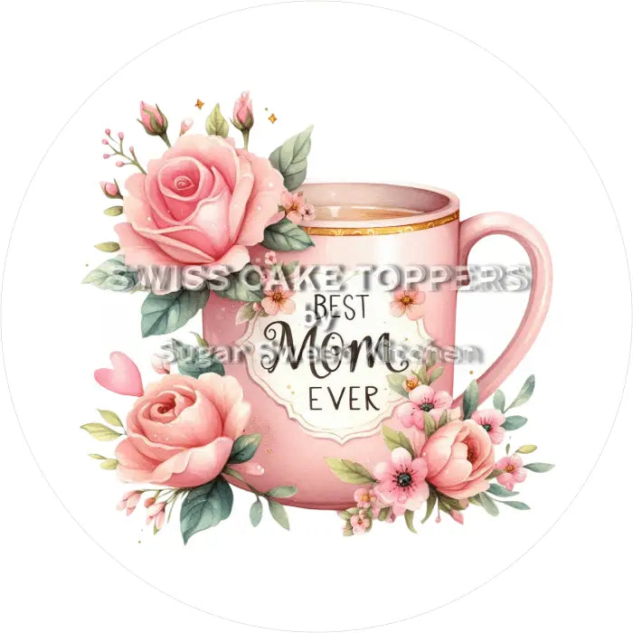 Tortenaufleger Muttertag 09 – essbar & personalisierbar - Fondant- Torten- Cupcakeaufleger Sugar Sweet Kitchen