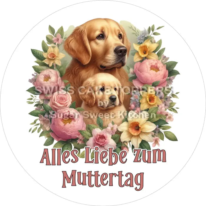 Tortenaufleger Muttertag 29 – essbar & personalisierbar - Fondant- Torten- Cupcakeaufleger Sugar Sweet Kitchen