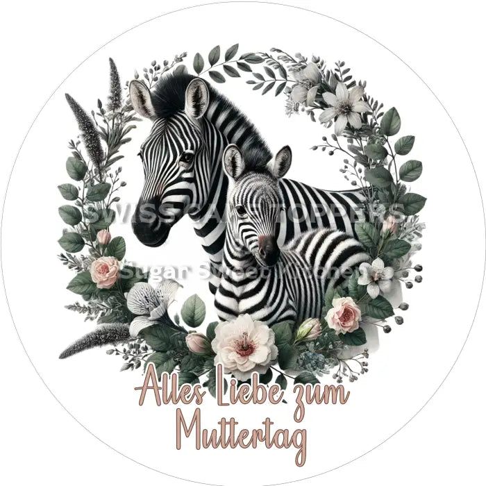 Tortenaufleger Muttertag 35 – essbar & personalisierbar - Fondant- Torten- Cupcakeaufleger Sugar Sweet Kitchen
