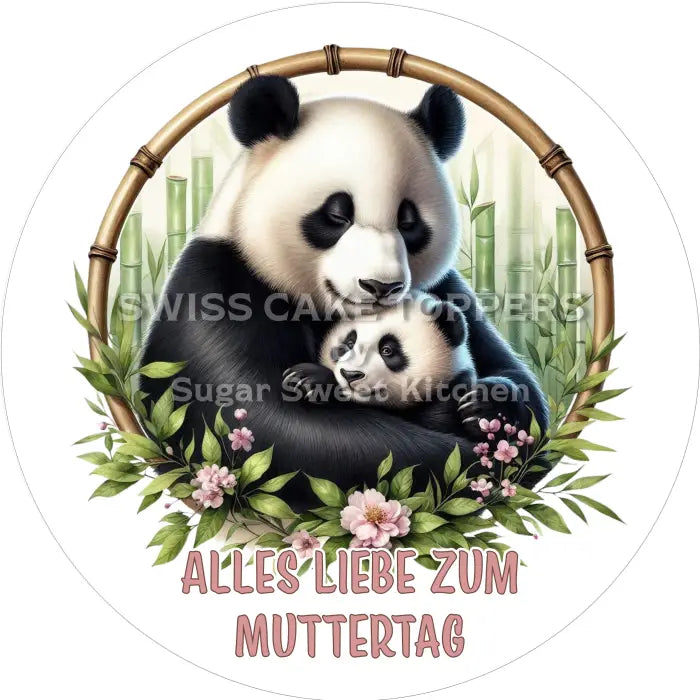 Tortenaufleger Muttertag 37 – essbar & personalisierbar - Fondant- Torten- Cupcakeaufleger Sugar Sweet Kitchen