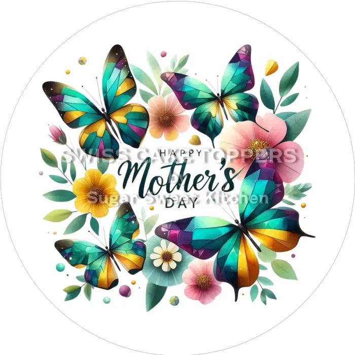 Tortenaufleger Muttertag 39 – essbar & personalisierbar - Fondant- Torten- Cupcakeaufleger Sugar Sweet Kitchen