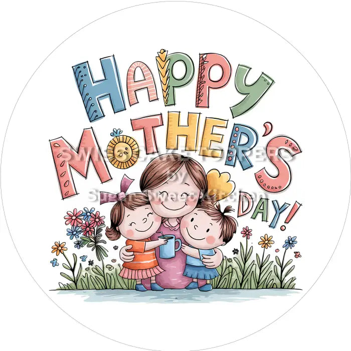 Tortenaufleger Muttertag 47 – essbar & personalisierbar - Fondant- Torten- Cupcakeaufleger Sugar Sweet Kitchen