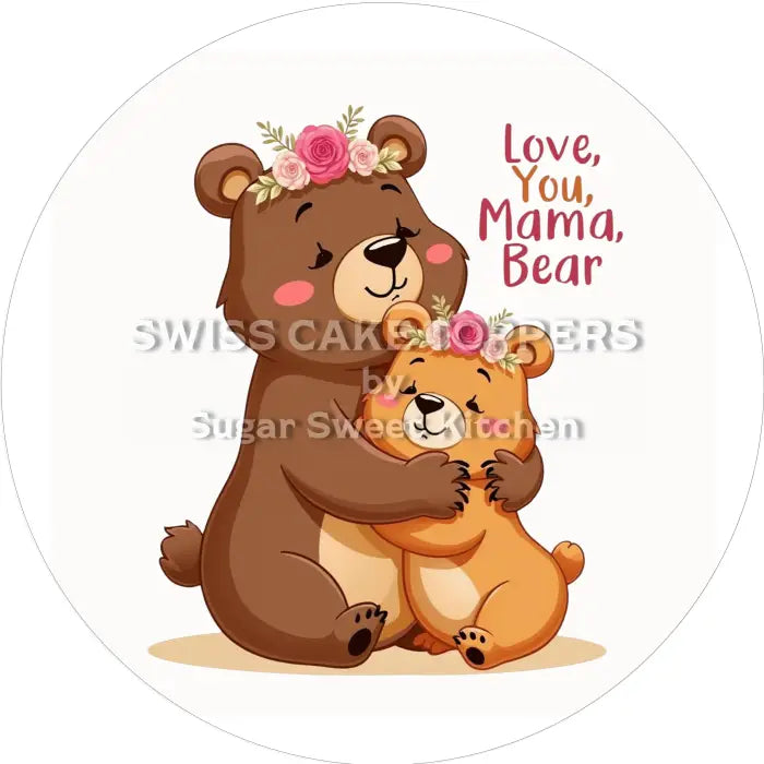 Tortenaufleger Muttertag 50 – essbar & personalisierbar - Fondant- Torten- Cupcakeaufleger Sugar Sweet Kitchen