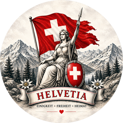 Tortenaufleger Nationalfeiertag Schweiz 05 - essbar & personalisierbar
