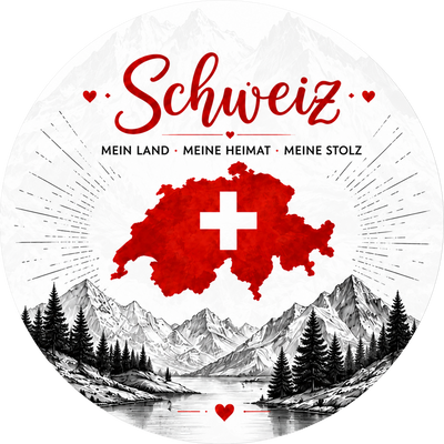 Tortenaufleger Nationalfeiertag Schweiz 06 - essbar & personalisierbar