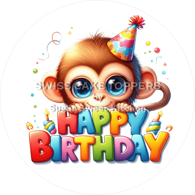 Tortenaufleger niedlicher Affe2 - personalisierbar