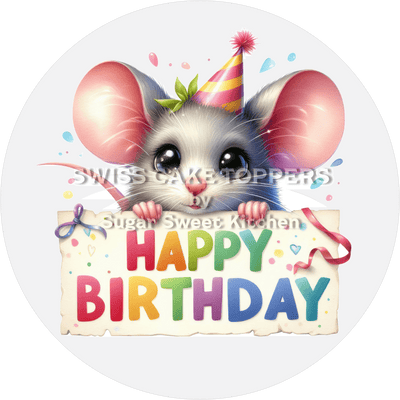 Tortenaufleger niedliches Maus1 - personalisierbar