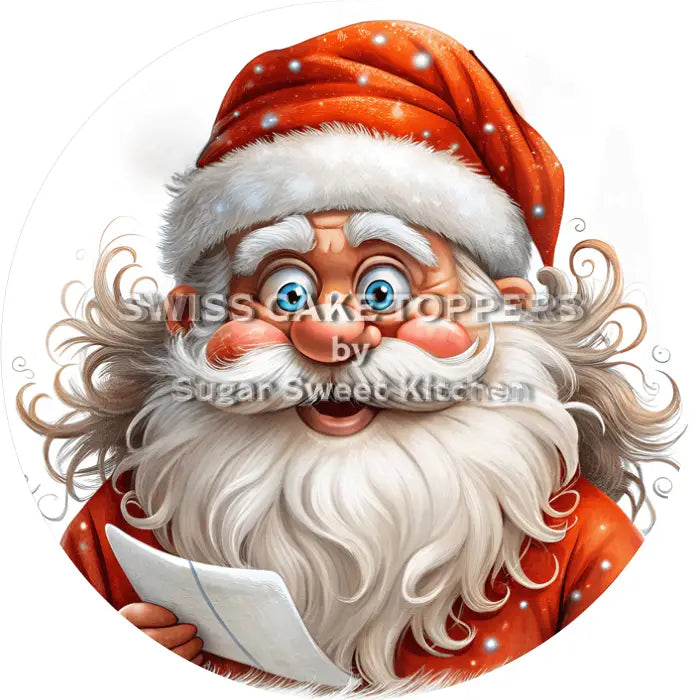 Tortenaufleger Nikolaus 11 - essbar & personalisierbar - Fondant- Torten- Cupcakeaufleger Sugar Sweet Kitchen