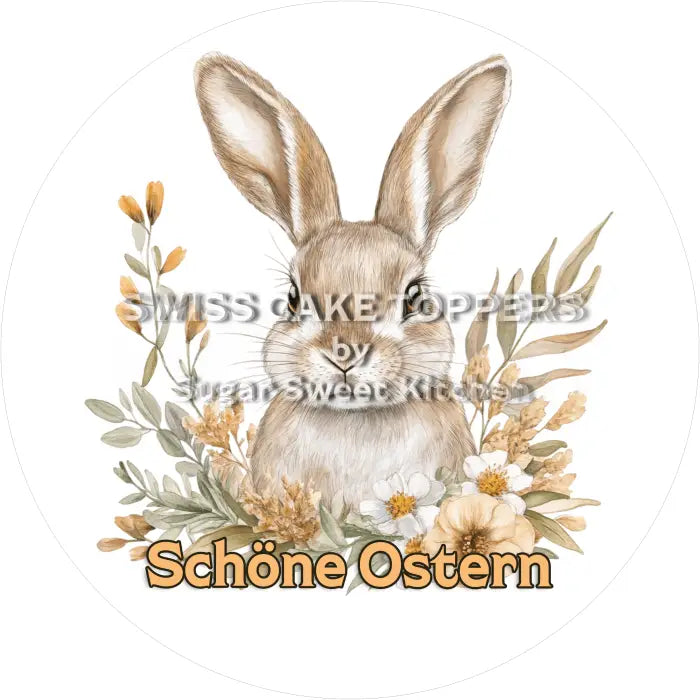 Tortenaufleger Ostern 13 - essbar & personalisierbar - Fondant- Torten- Cupcakeaufleger Sugar Sweet Kitchen