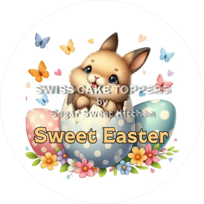 Tortenaufleger Ostern 14 - essbar & personalisierbar - Fondant- Torten- Cupcakeaufleger Sugar Sweet Kitchen