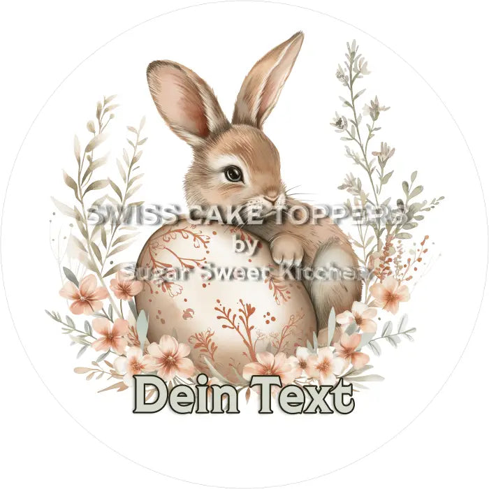 Tortenaufleger Ostern 16 - essbar & personalisierbar - Fondant- Torten- Cupcakeaufleger Sugar Sweet Kitchen