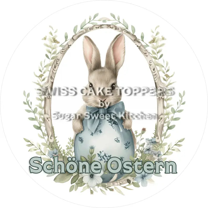 Tortenaufleger Ostern 17 - essbar & personalisierbar - Fondant- Torten- Cupcakeaufleger Sugar Sweet Kitchen