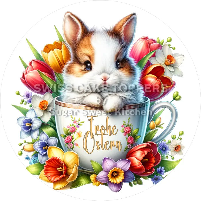 Tortenaufleger Ostern 20 - essbar & personalisierbar - Fondant- Torten- Cupcakeaufleger Sugar Sweet Kitchen
