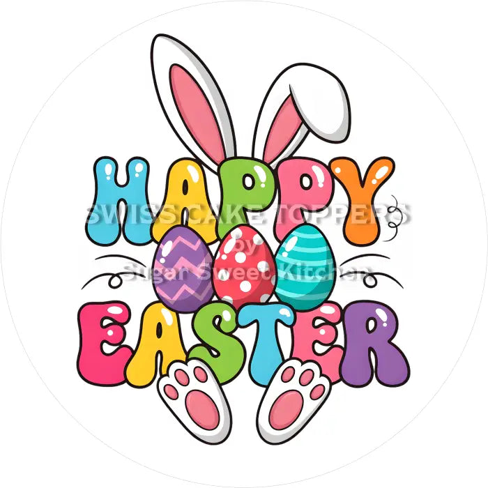 Tortenaufleger Ostern 24 - essbar & personalisierbar - Fondant- Torten- Cupcakeaufleger Sugar Sweet Kitchen