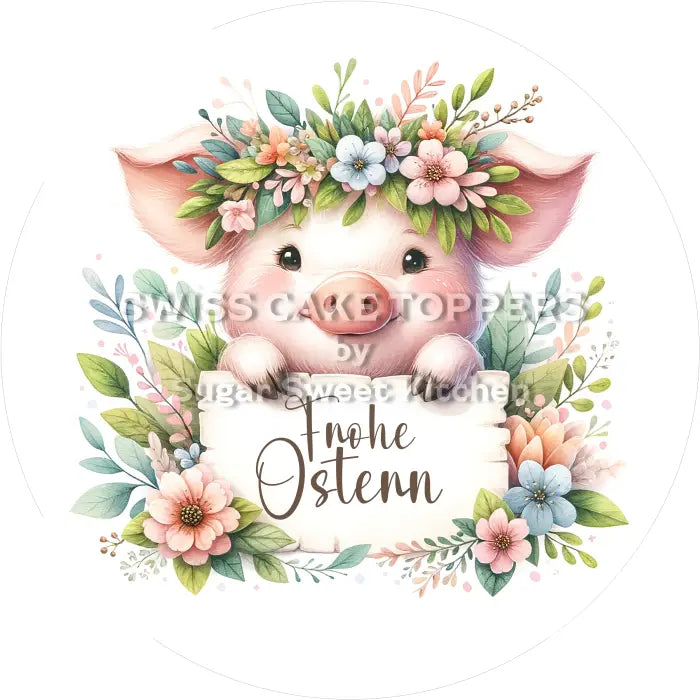Tortenaufleger Ostern 31 - essbar & personalisierbar - Fondant- Torten- Cupcakeaufleger Sugar Sweet Kitchen